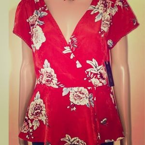 Olm brand red blouse